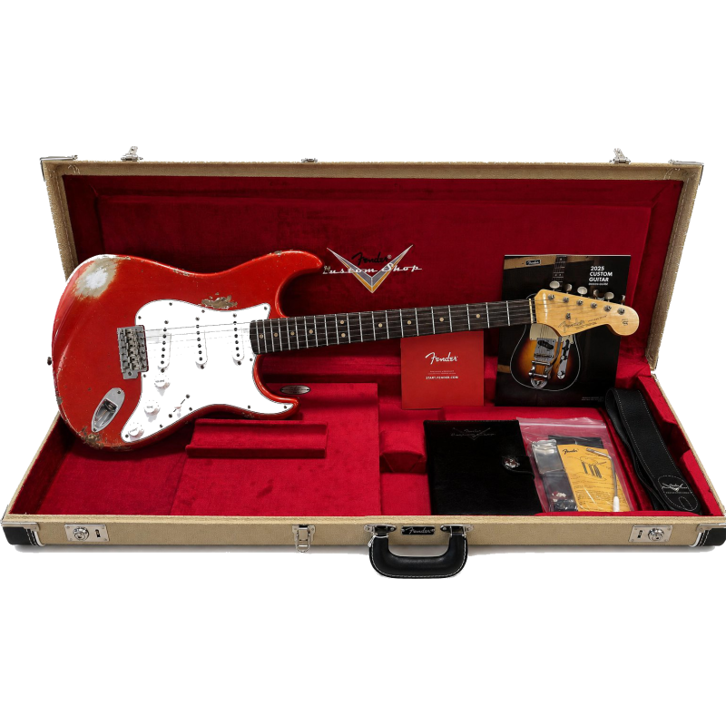 FENDER CUSTOM SHOP 1963 stratocaster heavy relic Candy Apple Red