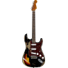 FENDER CUSTOM SHOP 61 Stratocaster Super heavy Relic black over sunburst