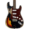 FENDER CUSTOM SHOP 61 Stratocaster Super heavy Relic black over sunburst