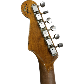 FENDER CUSTOM SHOP 61 Stratocaster Super heavy Relic black over sunburst