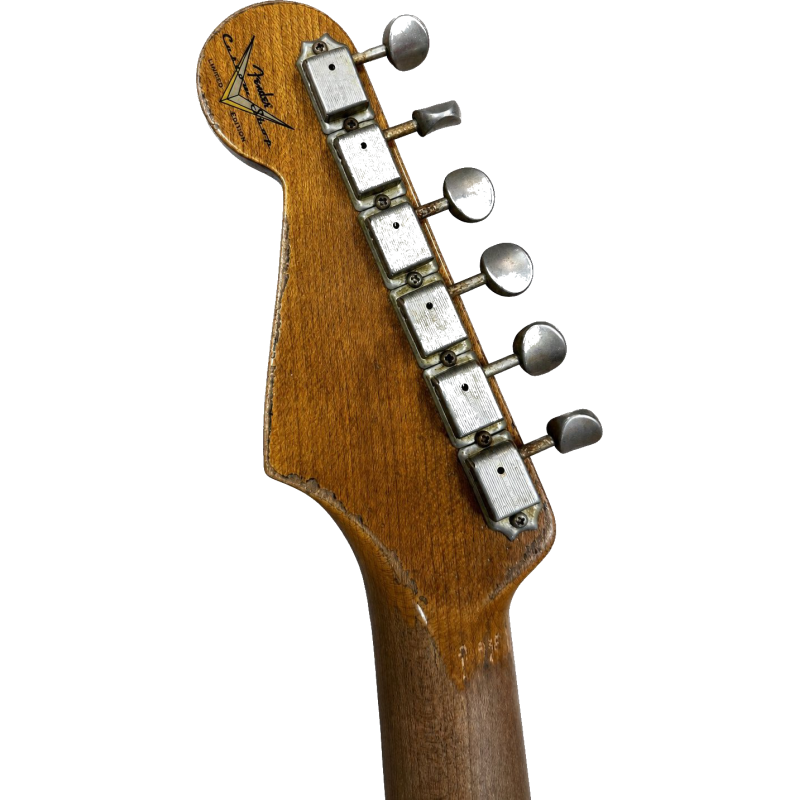 FENDER CUSTOM SHOP 61 Stratocaster Super heavy Relic black over sunburst
