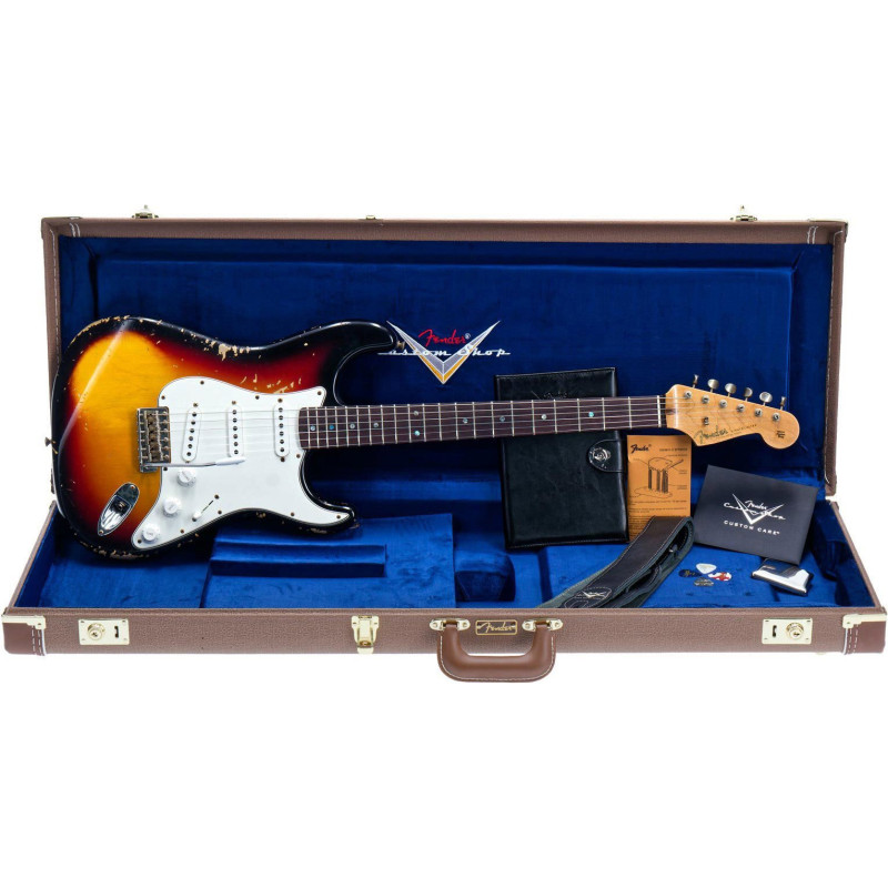 FENDER CUSTOM SHOP Strat 60's Relic 2 Ton Sunburst Rosewood