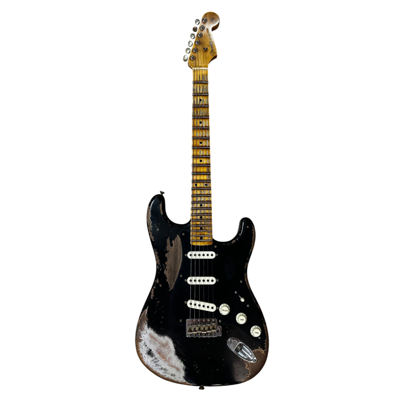 FENDER CUSTOM SHOP Strat LTD Poblano Super heavy Relic Aged Black