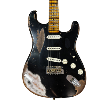 FENDER CUSTOM SHOP Strat LTD Poblano Super heavy Relic Aged Black