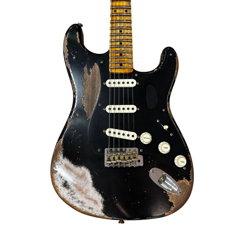 FENDER CUSTOM SHOP Strat LTD Poblano Super heavy Relic Aged Black