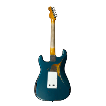 FENDER CUSTOM SHOP 61 STRAT HEAVY RELIC LTD Aged Ocean Turqouise over Sunburst