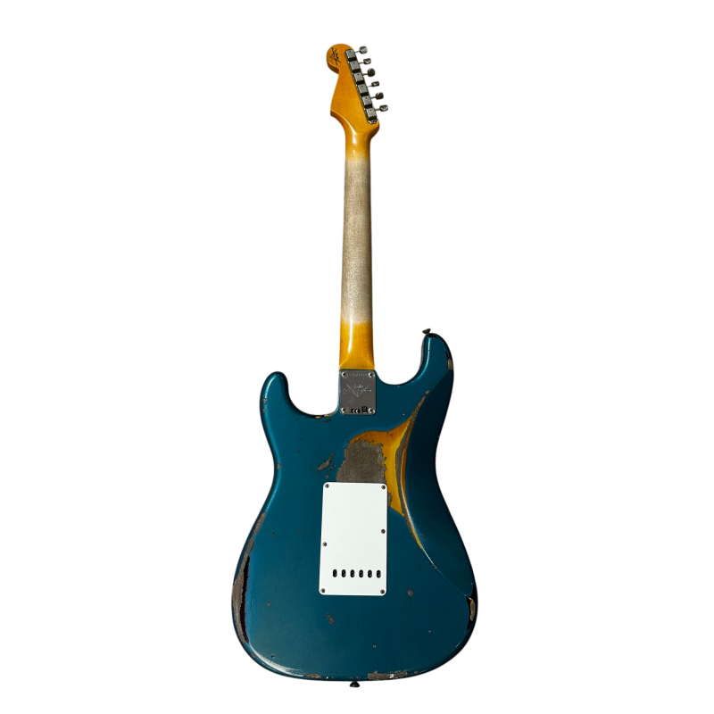 FENDER CUSTOM SHOP 61 STRAT HEAVY RELIC LTD Aged Ocean Turqouise over Sunburst
