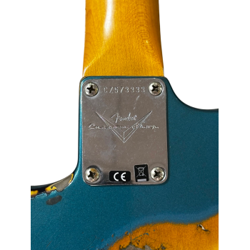 FENDER CUSTOM SHOP 61 STRAT HEAVY RELIC LTD Aged Ocean Turqouise over Sunburst