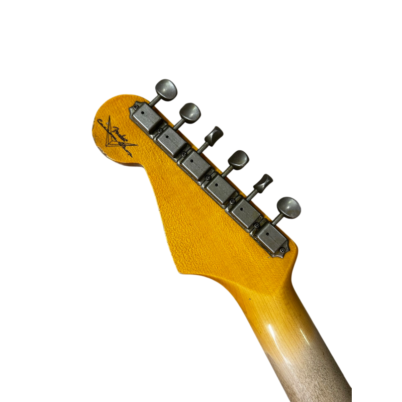 FENDER CUSTOM SHOP 61 STRAT HEAVY RELIC LTD Aged Ocean Turqouise over Sunburst
