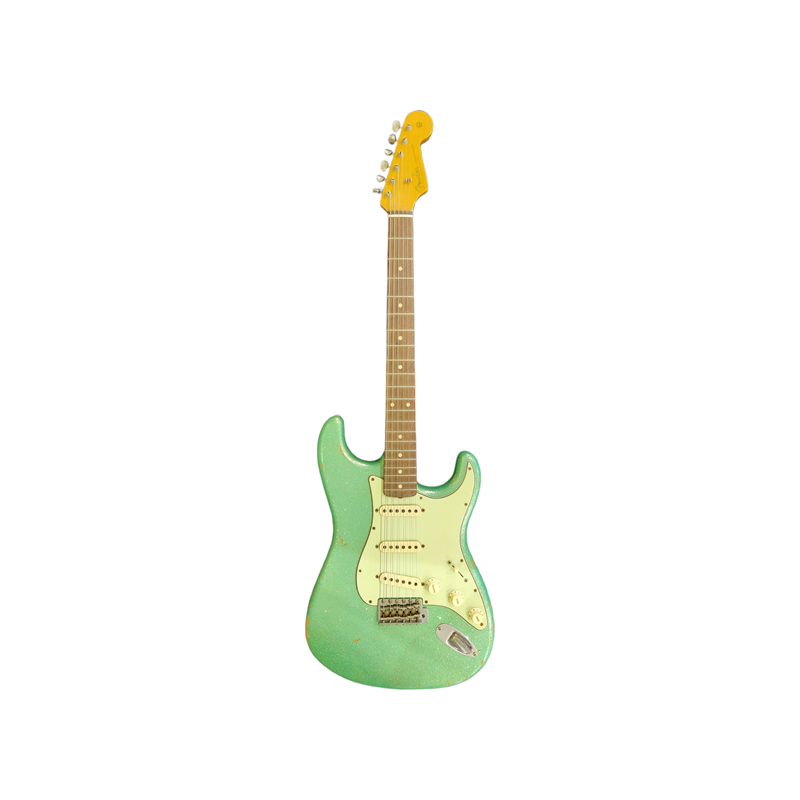 FENDER CUSTOM SHOP 61 Stratocaster relic Aged Sea Foam Sparkle Namm limited