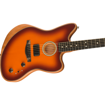 FENDER American Acoustasonic Jazzmaster Tobacco Sunburst touche ebene