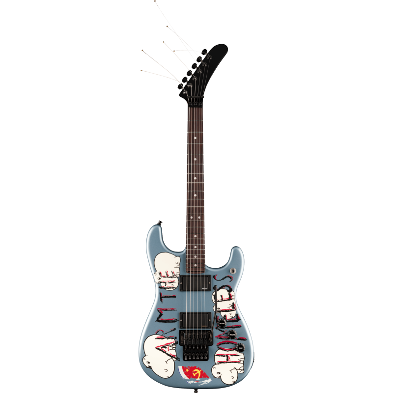 FENDER Presents: Tom Morello "Arm The Homeless" touche palissandre Blue Ice Metallic