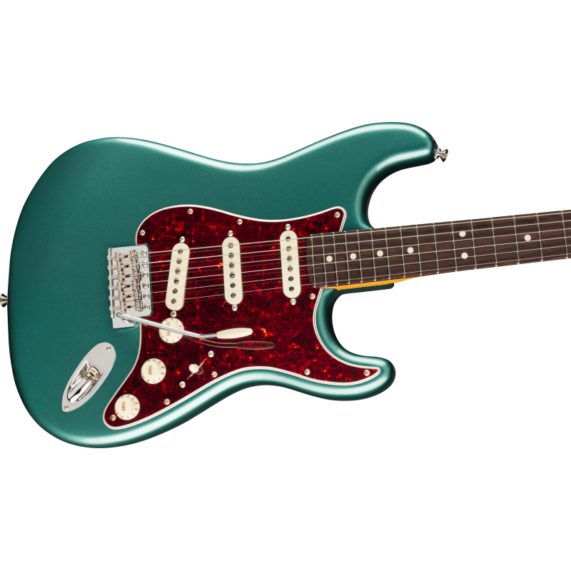 FENDER American Professional Classic Stratocaster touche palissandre Faded Sherwood Green Metallic