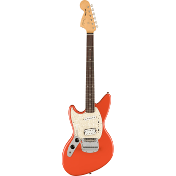 FENDER Kurt Cobain Jag-Stang Gaucher touche palissandre Fiesta Red