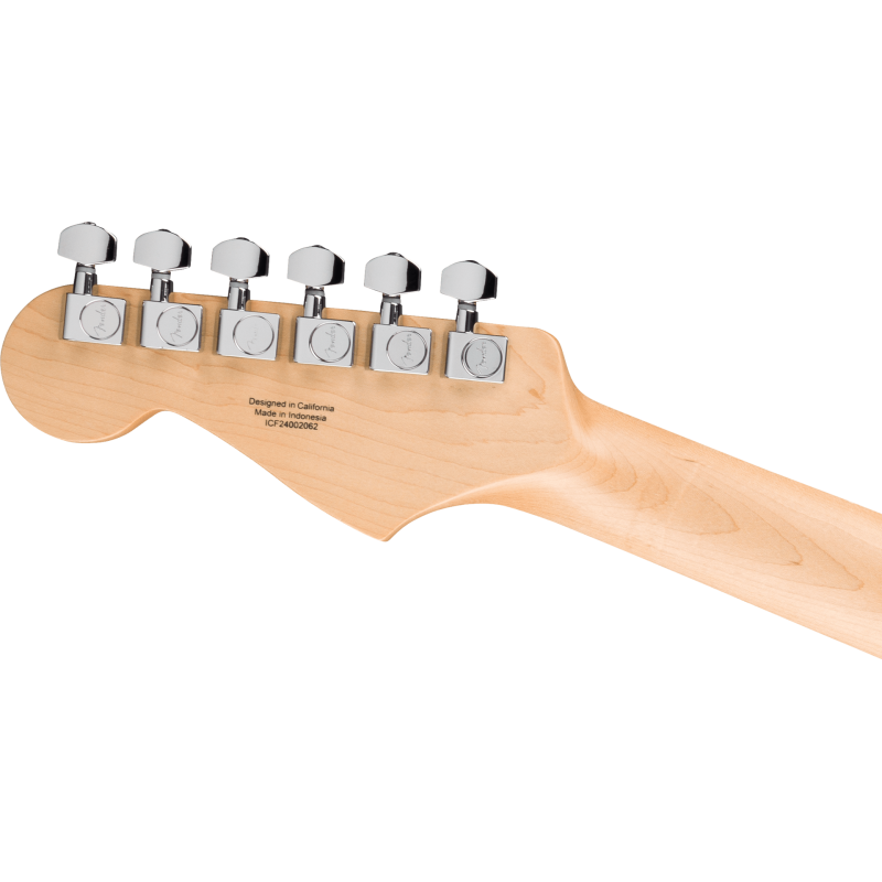 FENDER Standard Stratocaster HSS touche erable plaque blanche Aqua Marine Metallic