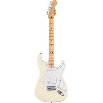 FENDER Standard Stratocaster touche erable plaque blanche Olympic White