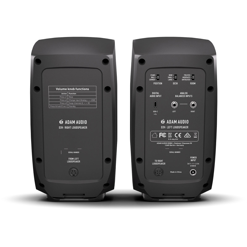 ADAM AUDIO D3V noir