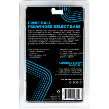 ERNIE BALL 9611 tourne mécanique pegwinder select pour basse