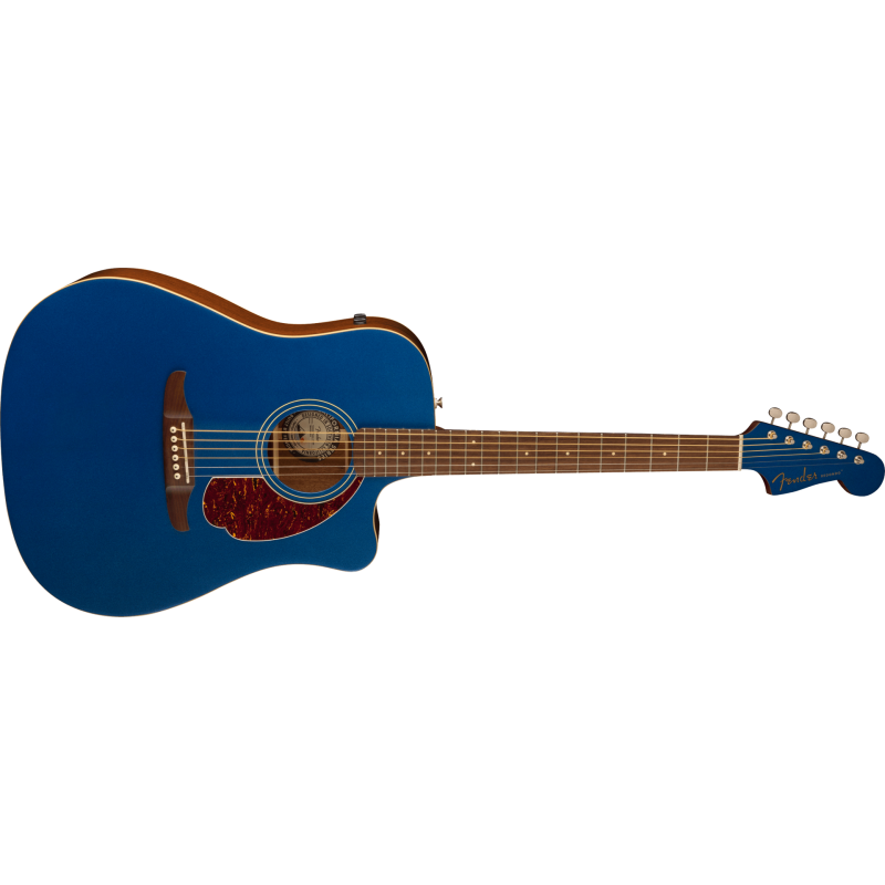FENDER Redondo Player touche Noyer plaque tortoise Lake Placid Blue