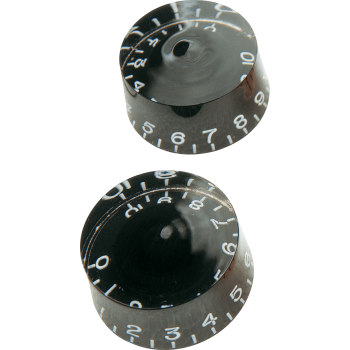 YELLOW PARTS EZ1219B boutons de potentiomètre type les paul® noir - lot de 2