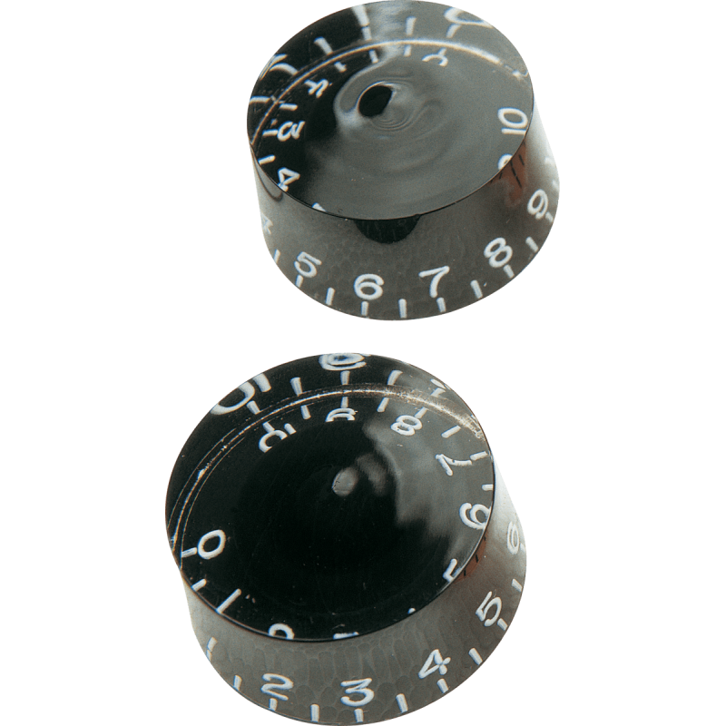 YELLOW PARTS EZ1219B boutons de potentiomètre type les paul® noir - lot de 2