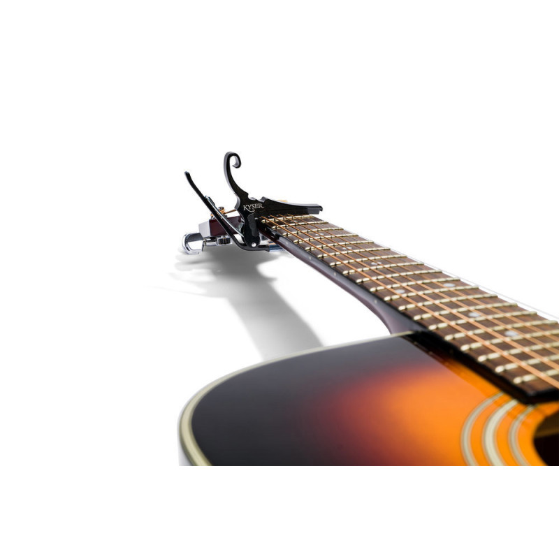 KYSER Capodastre Capodastre Quick-Change pour guitare acoustique noir