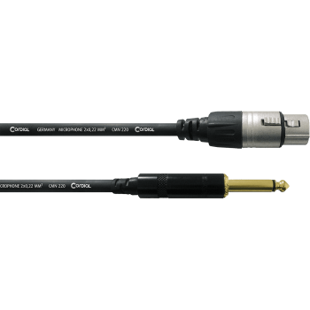CORDIAL CCM5FP câble audio xlr femelle/jack mono 5 m