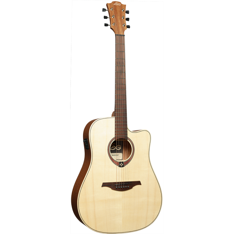 LAG T70DCE-NAT dreadnought cutaway electro