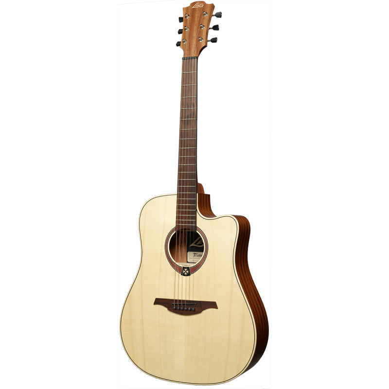 LAG T70DCE-NAT dreadnought cutaway electro