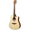 LAG T70DCE-NAT dreadnought cutaway electro