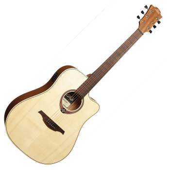 LAG T70DCE-NAT dreadnought cutaway electro