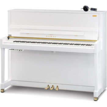 KAWAI K 300 AURES2 WHP Blanc brillant 122cm Systeme AURES2