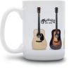 MARTIN  18N0243 mug,ceramic,withguitars,white,15oz