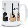 MARTIN  18N0243 mug,ceramic,withguitars,white,15oz