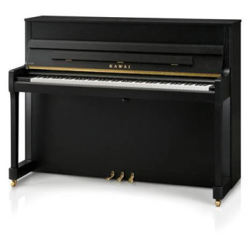 KAWAI E 200 Noir satine piano acoustique 114cm - Mecanique Millenium III - Ralentisseur