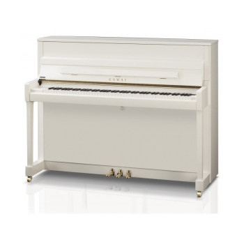KAWAI K 200 Blanc laque piano acoustique - Mecanique Millenium III - Ralentisseur