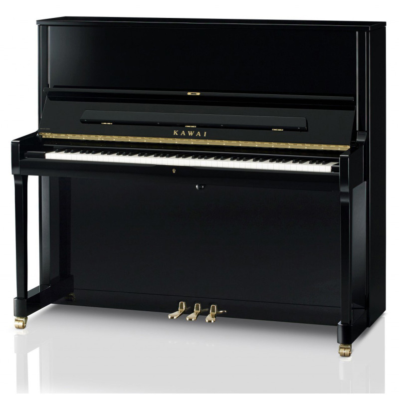 KAWAI K 500 Noir laque - 130cm - Mecanique Millenium III - Ralentisseur - Serrure