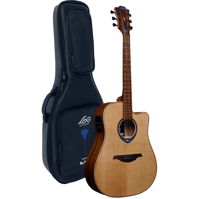 LAG THV10DCE-LB hyvibe 10 dreadnought cutaway electro