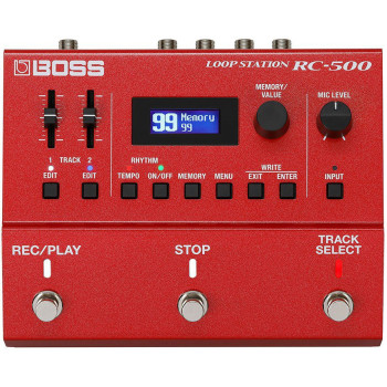 BOSS RC-500 dual track loop station avec xlr input effects drum patterns and memories