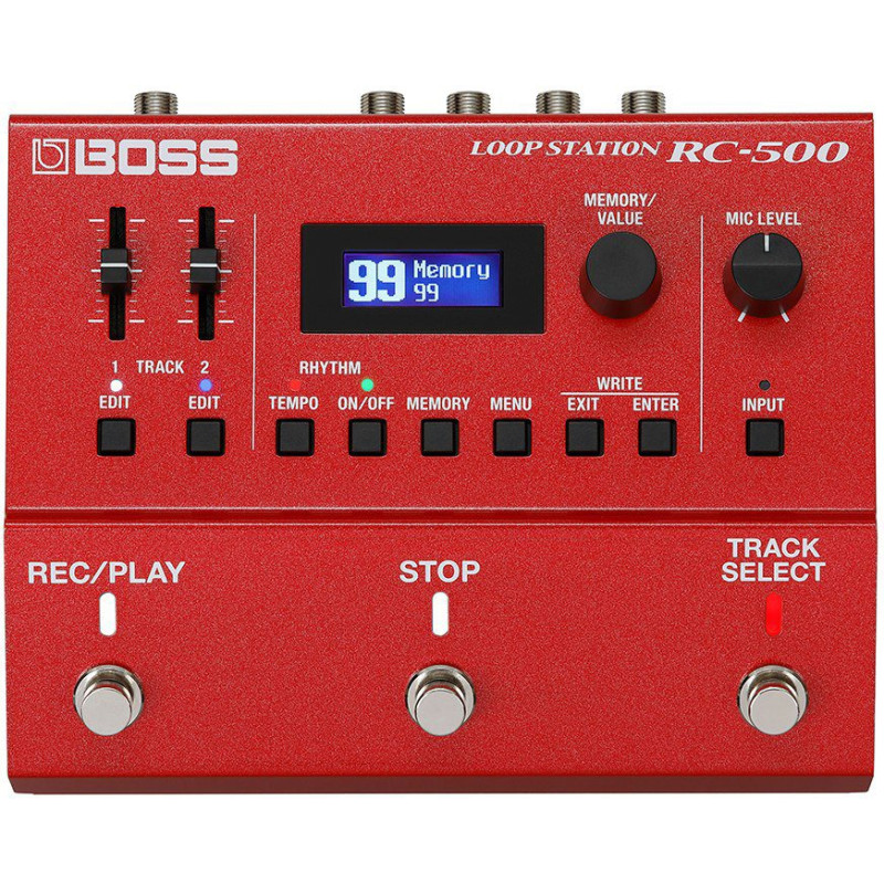BOSS RC-500 dual track loop station avec xlr input effects drum patterns and memories