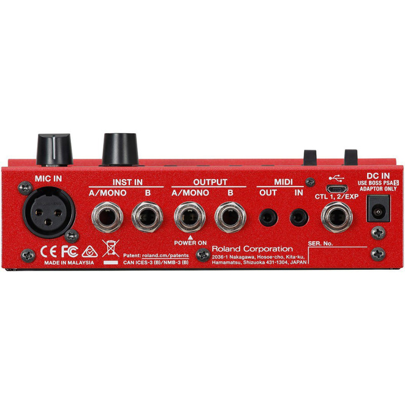 BOSS RC-500 dual track loop station avec xlr input effects drum patterns and memories