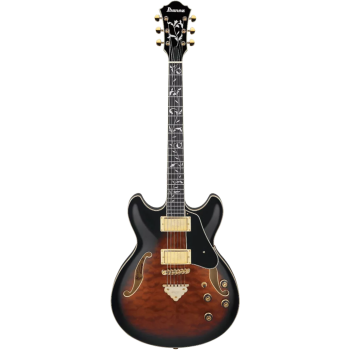 IBANEZ AS93QMSPDBS Dark Brown Sunburst Guitare electrique