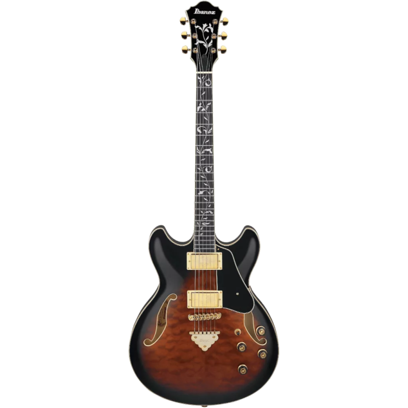 IBANEZ AS93QMSPDBS Dark Brown Sunburst Guitare electrique