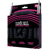 ERNIE BALL 6044 cables instrument torsades jack/jack 9m noir