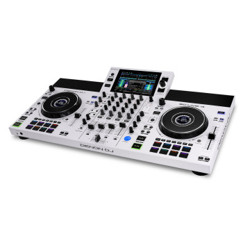 DENON DJ SCLIVE4-WH système dj autonome 4 voies avec écran tactile 7" blanc