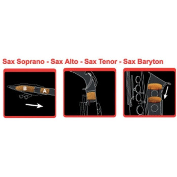 SAXMUTE Sourdine Saxophone Saxophone Alto