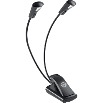 K&M 12243 lampe de pupitre 2 bras led