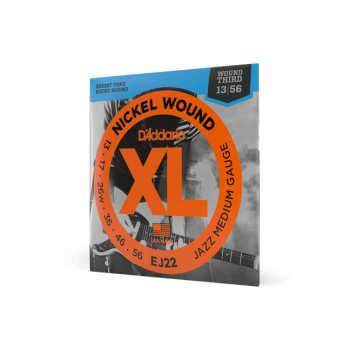 D'ADDARIO EJ22 D'Addario Cordes en nickel pour guitare électrique D'Addario EJ22, Jazz Medium, 13-56
