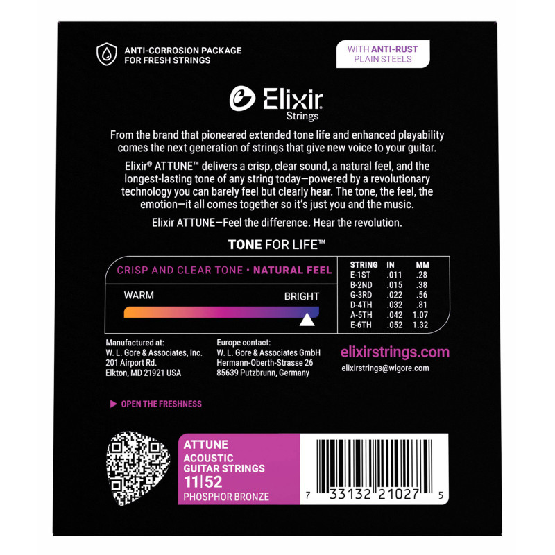 ELIXIR 21027 attune phos.bronze. cl 11-52