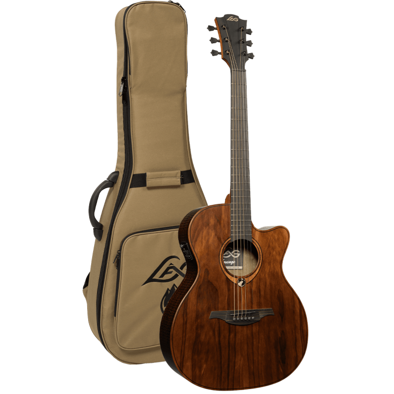 LAG SAUVAGE-ACE guitare acoustique sauvage auditorium pan coupé électro
